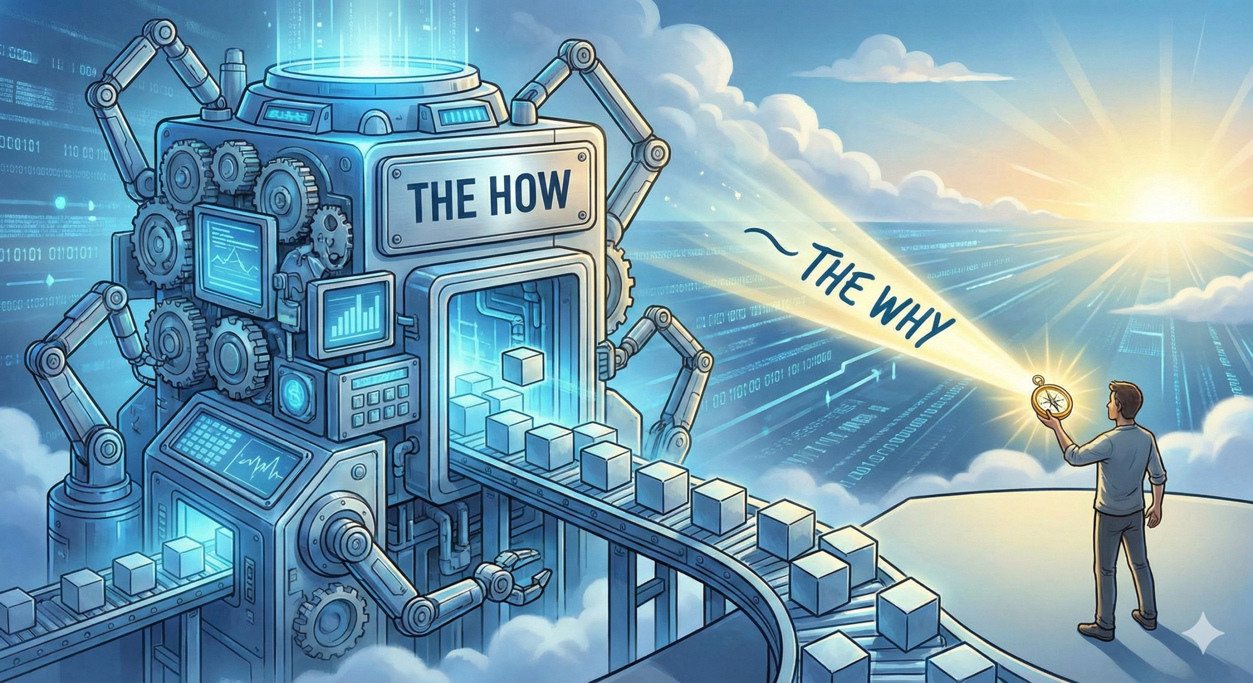 ලෝකය පාලනය කරන්නේ ‘කොහොමද’ (How) දන්න අය නෙවෙයි; ‘ඇයි’ (Why) දන්න අයයි.