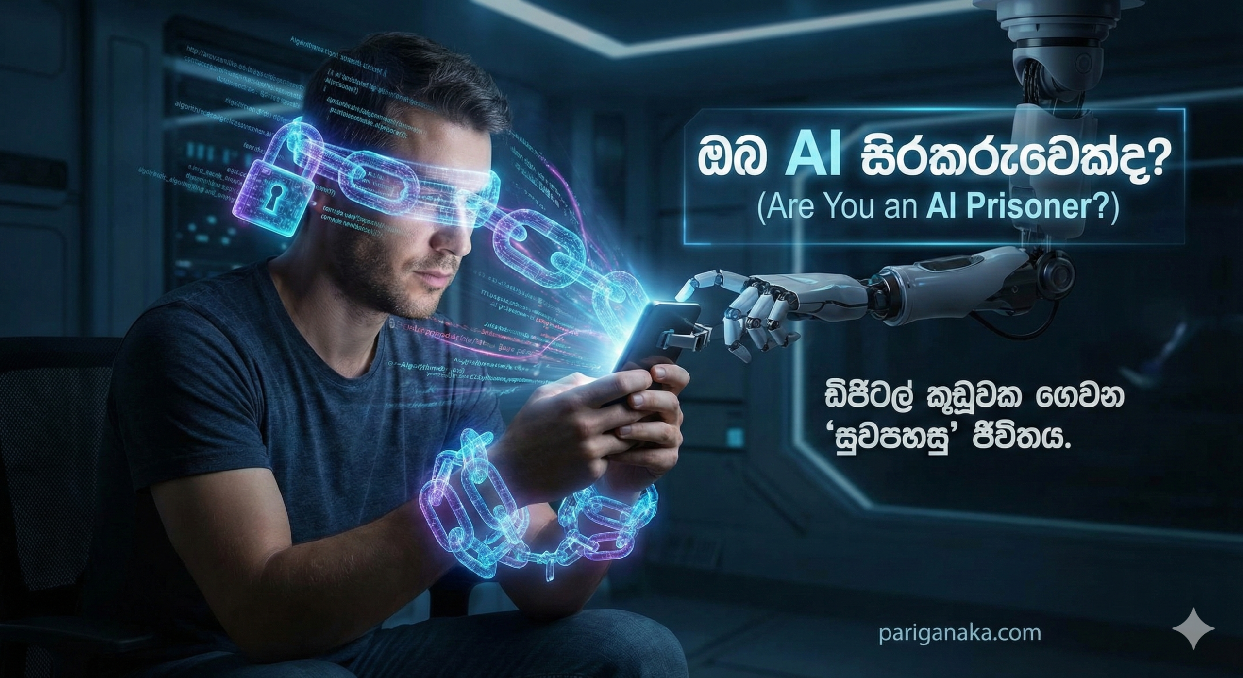 ඔබ AI සිරකරුවෙක්ද? (Are You an AI Prisoner?): ඩිජිටල් කූඩුවක ගෙවන “සුවපහසු” ජීවිතය.