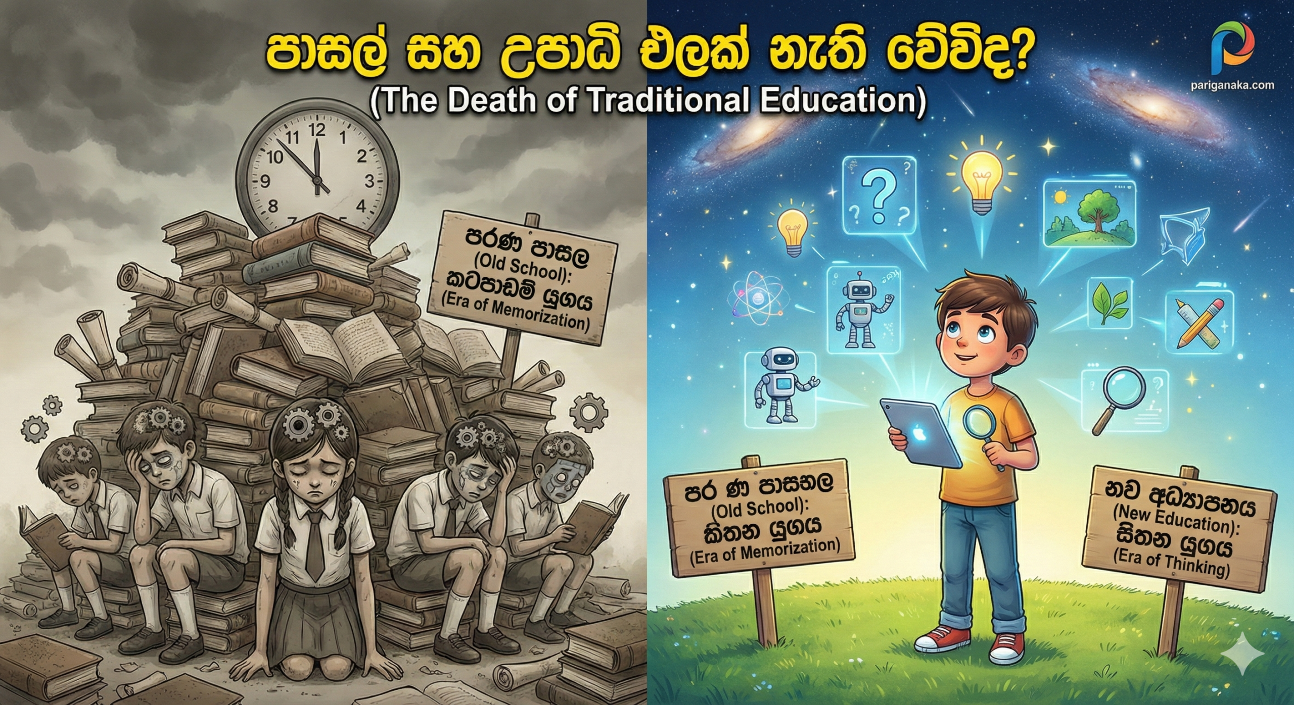 පාසල් සහ උපාධි ඵලක් නැති වේවිද? (The Death of Traditional Education)