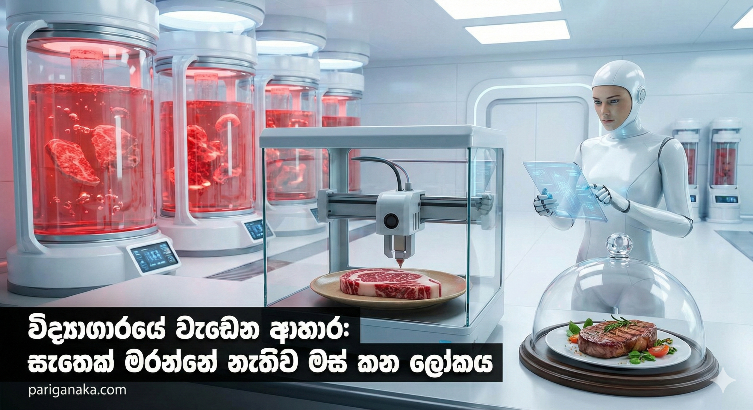 විද්‍යාගාරයේ වැඩෙන ආහාර (Lab-Grown Meat): සතෙක් මරන්නේ නැතිව මස් කන ලෝකය.