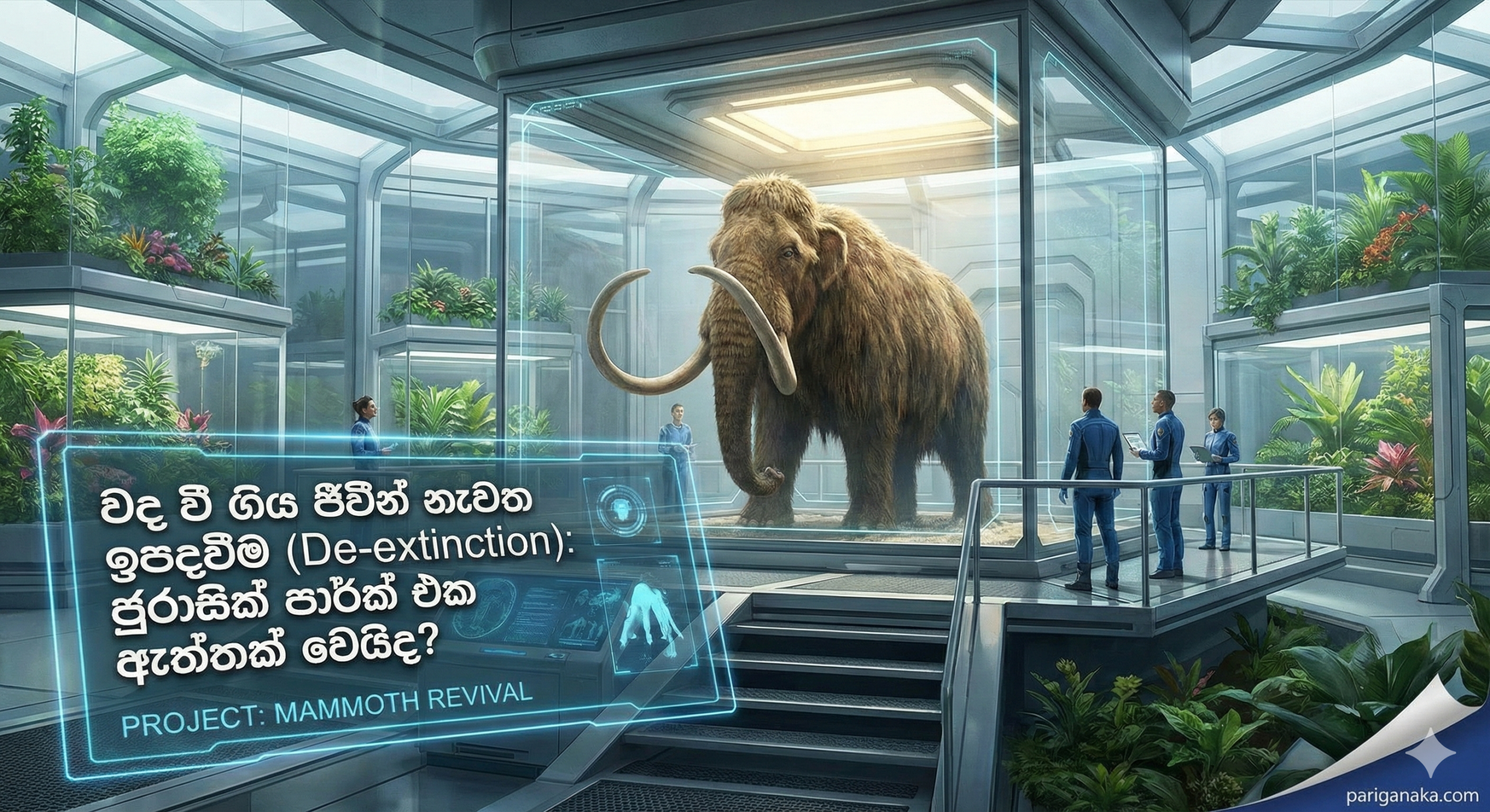 වඳ වී ගිය ජීවීන් නැවත ඉපදවීම (De-extinction): ජුරාසික් පාර්ක් එක ඇත්තක් වෙයිද?