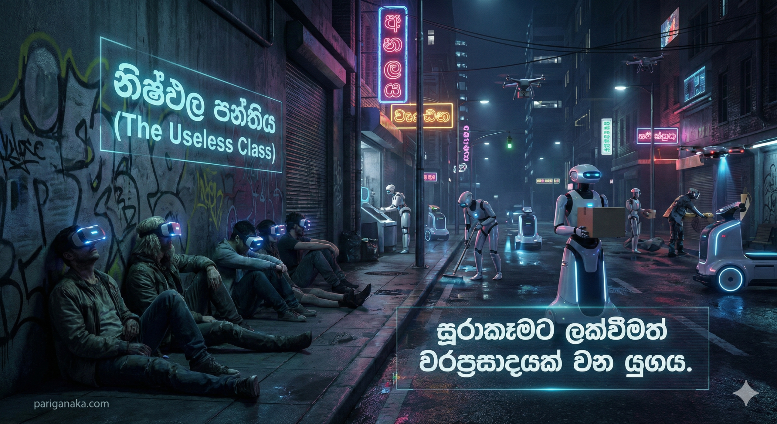 නිෂ්ඵල පන්තිය (The Useless Class): “සූරාකෑමට” ලක්වීමත් වරප්‍රසාදයක් වන යුගය.