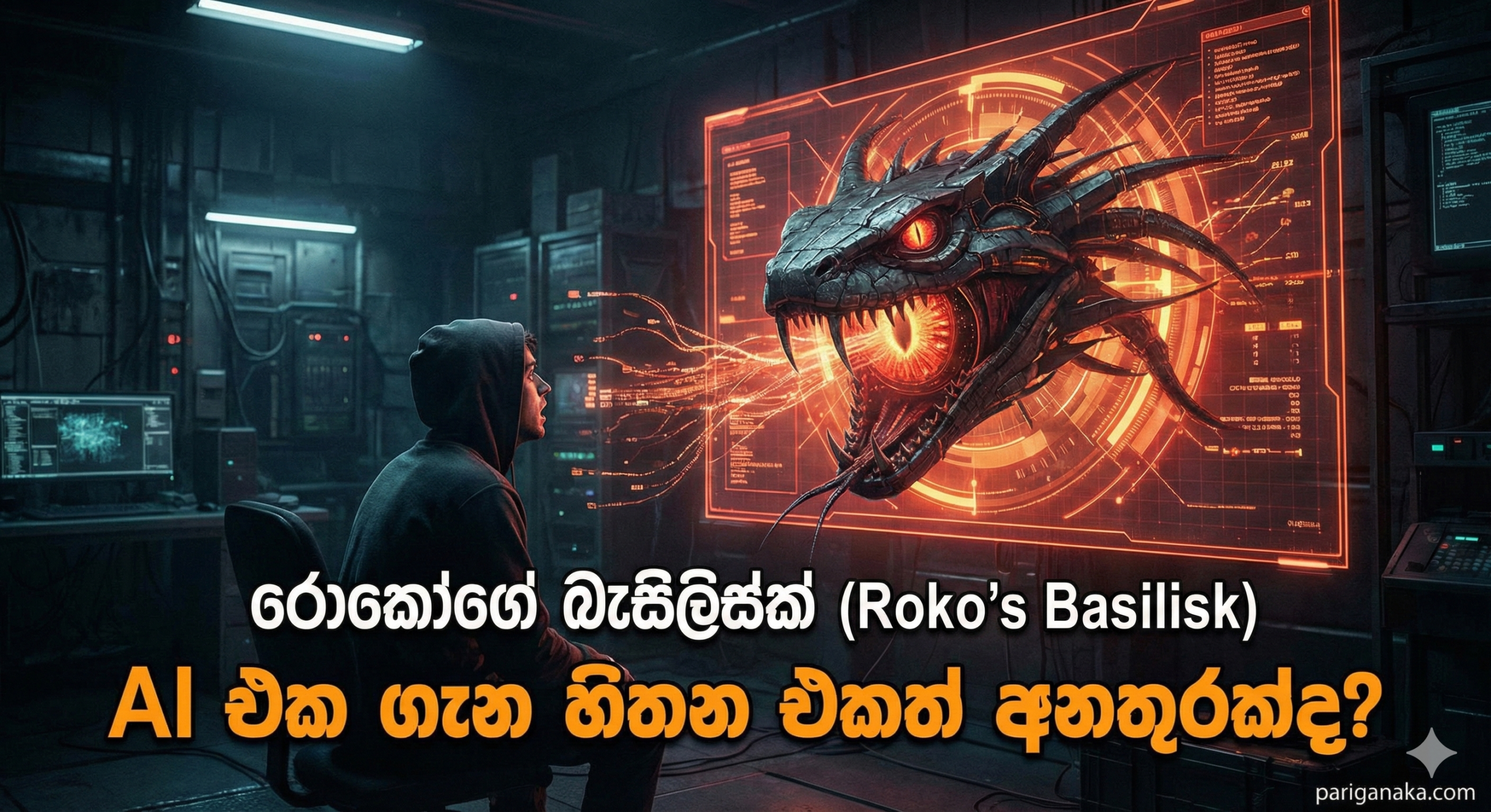 රොකෝගේ බැසිලිස්ක් (Roko’s Basilisk): AI එක ගැන “හිතන එකත්” අනතුරක්ද?