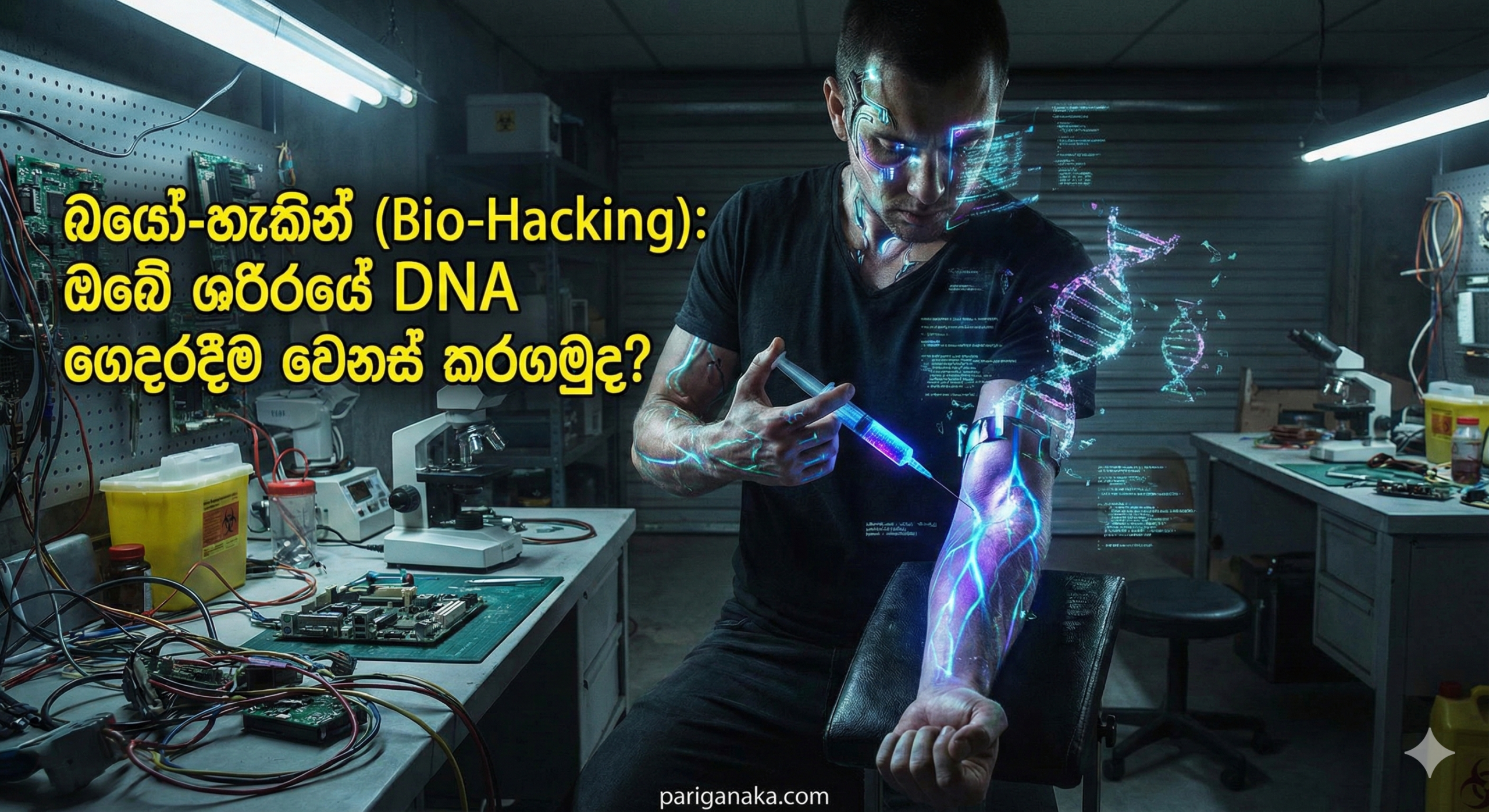 බයෝ-හැකින් (Bio-Hacking): ඔබේ ශරීරයේ DNA ගෙදරදීම වෙනස් කරගමුද?