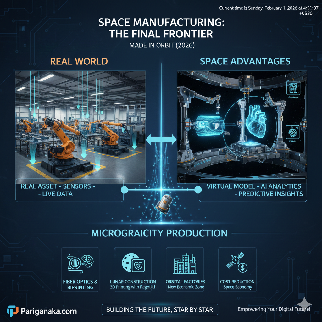 අභ්‍යවකාශ නිෂ්පාදන: 2026 දී “Made in Space” ලේබලය ඇත්තක් වෙයිද?