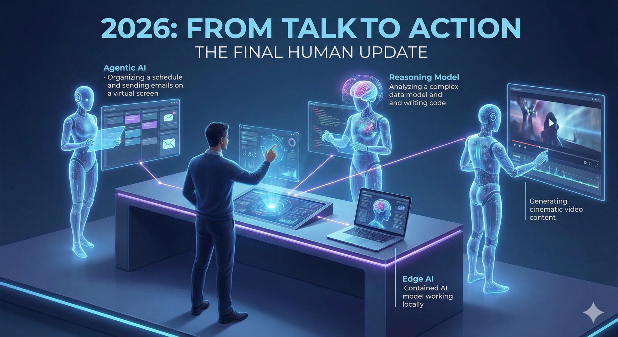 2026 AI රැළි: අපි දැන් ඉන්නේ “සංවාදයෙන්” එහා ගිය “ක්‍රියාවේ” යුගයකයි