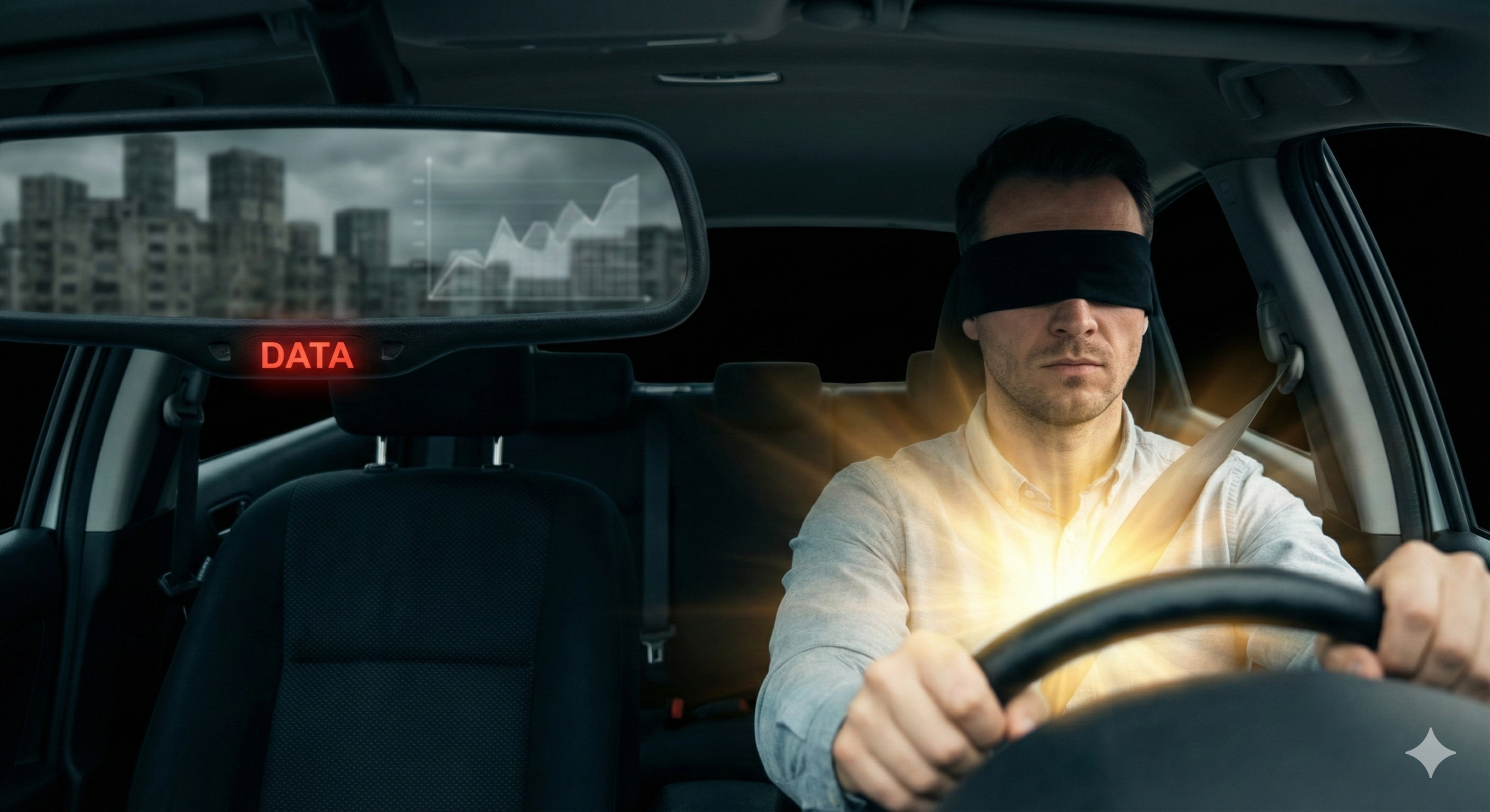 දත්ත (Data) යනු “පසුපස බලන කන්නාඩියයි” (Rearview Mirror); ඉදිරිය බලන්න ඔබේ “ඉව” (Instinct) විශ්වාස කරන්න.