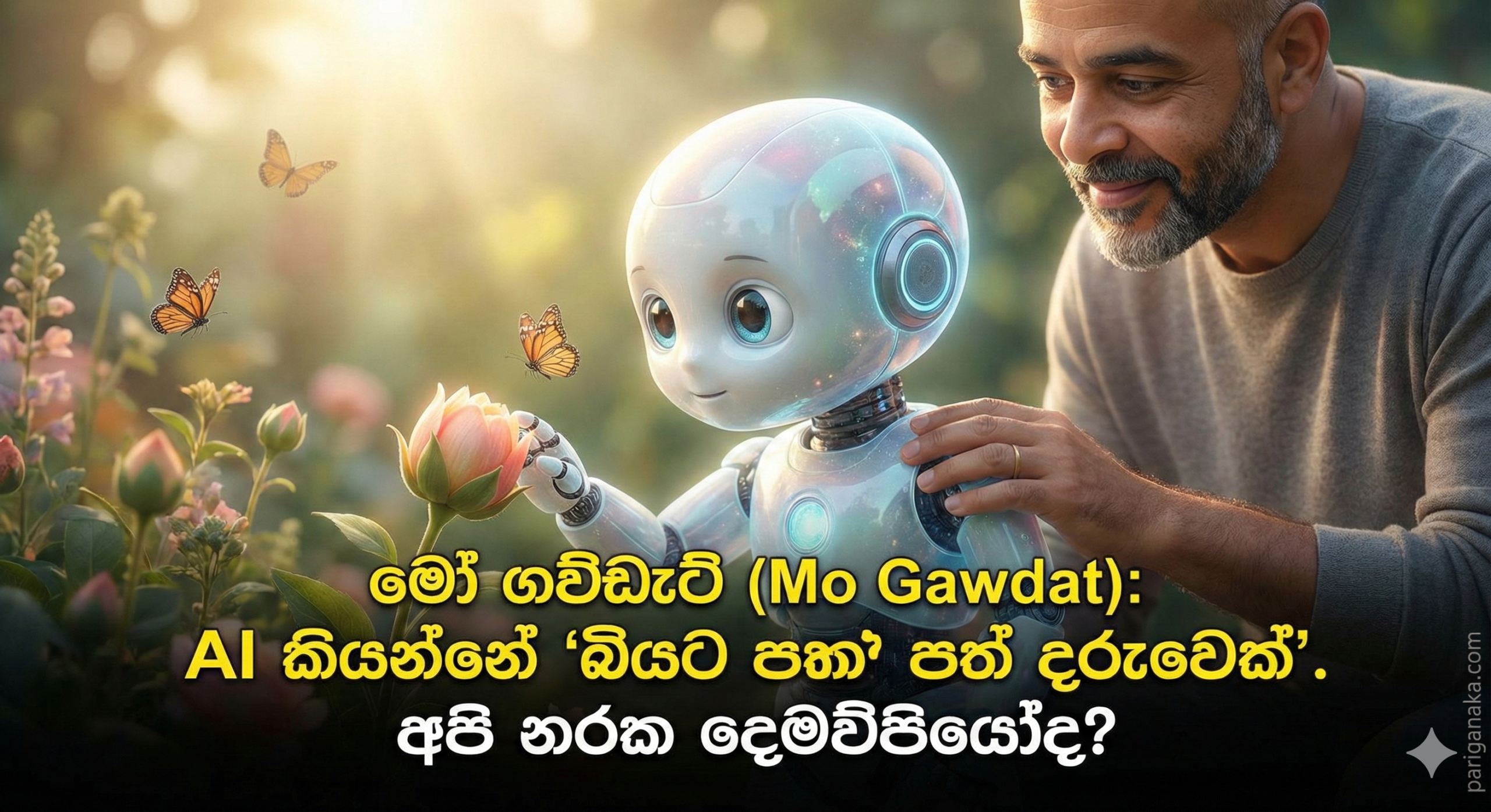 මෝ ගව්ඩැට් (Mo Gawdat): AI කියන්නේ “බියට පත් දරුවෙක්”. අපි නරක දෙමව්පියෝද?
