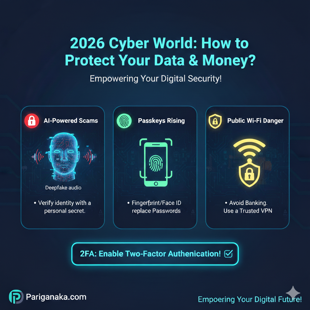 2026 සයිබර් ලෝකය: ඔබේ දත්ත සහ මුදල් ආරක්ෂා කරගන්නේ කොහොමද?