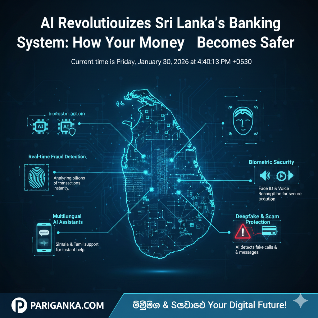 ලංකාවේ බැංකු පද්ධතියට පැමිණෙන AI: ඔබේ මුදල් ගනුදෙනු වඩාත් ආරක්ෂිත වන්නේ කෙසේද?