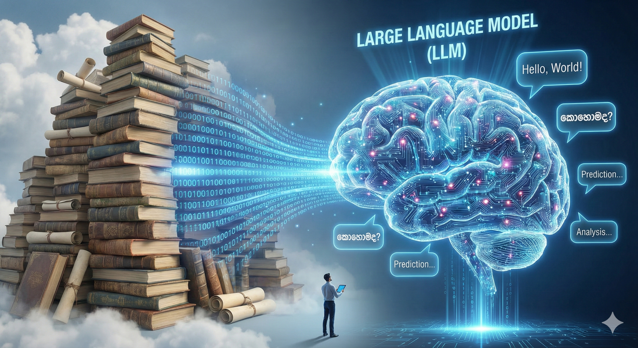 LLM කියන්නේ මොකක්ද? (සරලව සහ ගැඹුරින්)