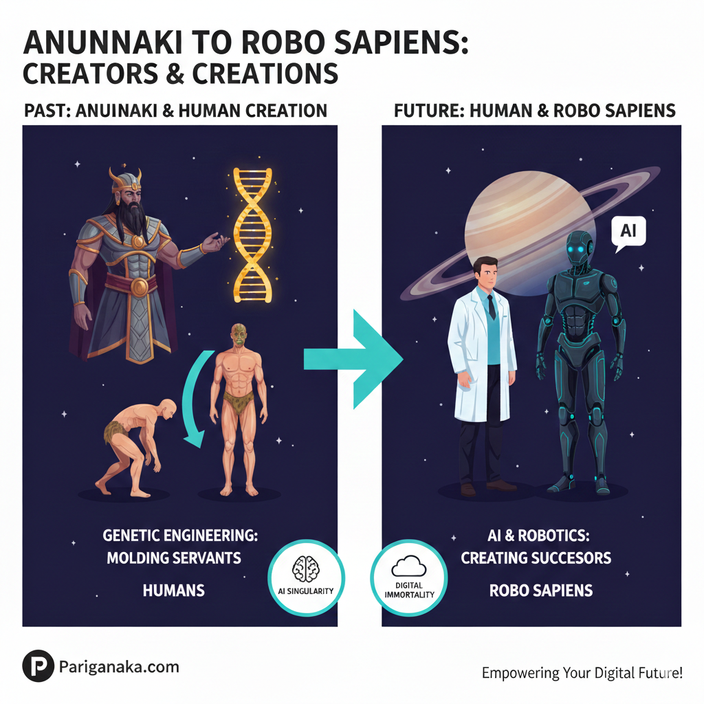 ඇනුන්නාකි සිට රොබෝ සේපියන්ස් දක්වා: නිර්මාණකරුවා සහ නිර්මාණය!