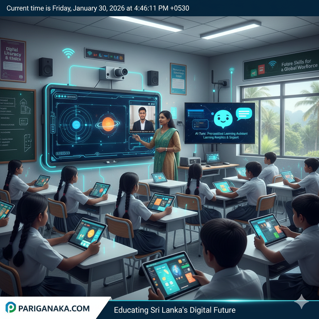 2026 අධ්‍යාපන විප්ලවය: පොත් බෑගයෙන් ටැබ්ලට් එකට මාරු වන ලාංකීය පාසල් පද්ධතිය