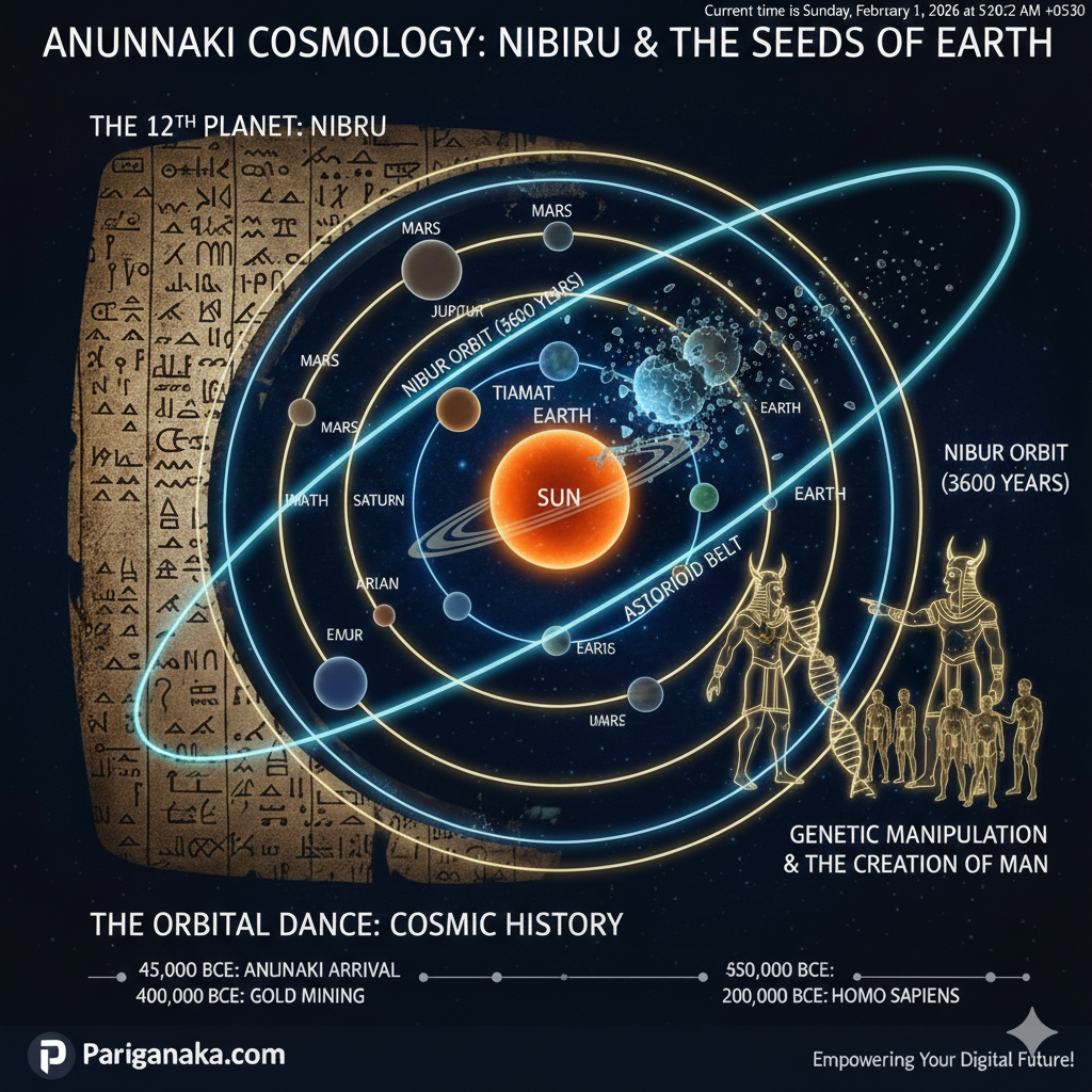 ඇනුන්නාකි කතාව සහ විශ්ව විද්‍යාව (Cosmology) අතර ඇති සබඳතාව