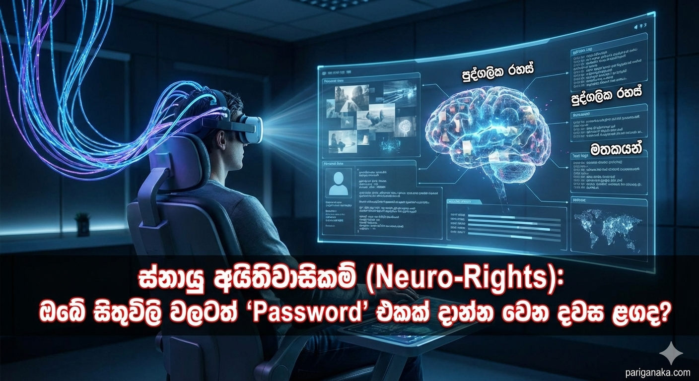 ස්නායු අයිතිවාසිකම් (Neuro-Rights): ඔබේ සිතුවිලි වලටත් “Password” එකක් දාන්න වෙන දවස ළඟද?