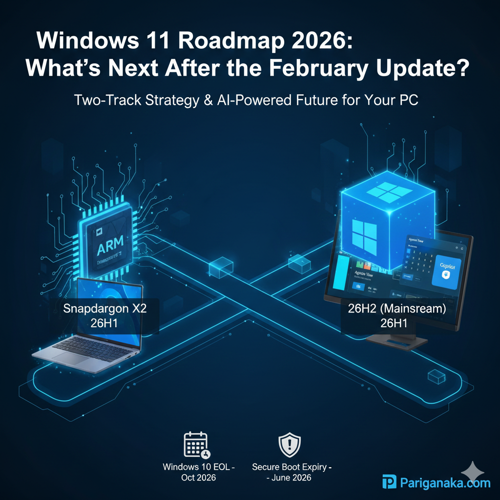 Windows 11 මීළඟ පියවර: 2026 වසරේ ඉදිරි දැක්ම සහ නව 26H2 යාවත්කාලීනය