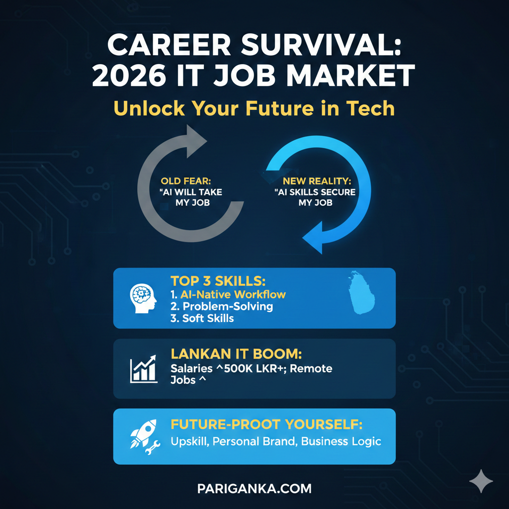 Career Survival: 2026 IT රැකියා වෙළඳපොළ සහ ඔබේ වෘත්තීය සුරක්ෂිතතාව