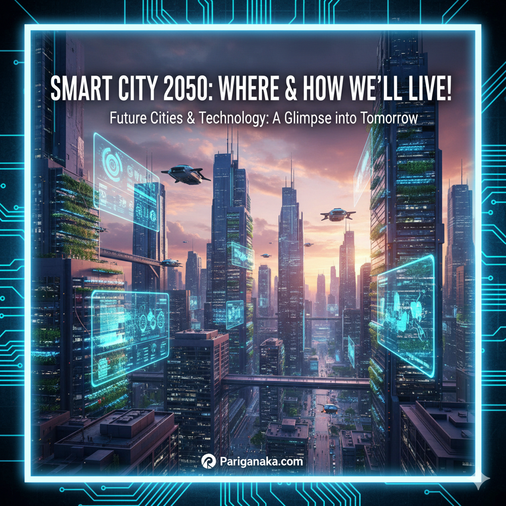 Smart City 2050: අනාගත නගරවල අප ජීවත් වන්නේ කෙසේද? | Future Cities & Technology