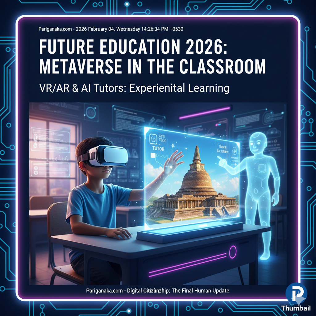 2026 අනාගත අධ්‍යාපනය: පාසල් පන්ති කාමරය “Metaverse” එකට මාරු වෙයිද?