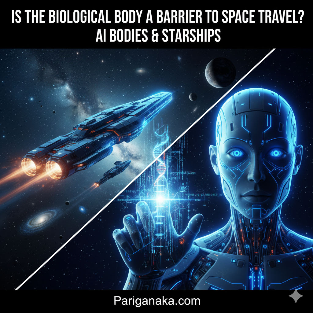 තරු අතර සංචාරයට ජෛව විද්‍යාත්මක සිරුර බාධාවක්ද? AI සිරුරු සහ තාරකා යානා