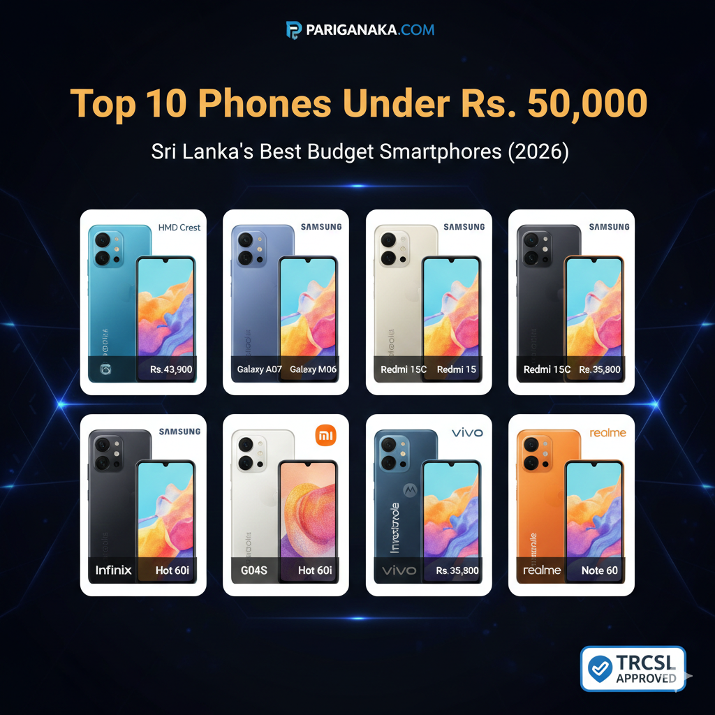 රුපියල් 50,000 ට අඩුවෙන් ලංකාවෙන් ගන්න පුළුවන් හොඳම ස්මාර්ට්ෆෝන් 10