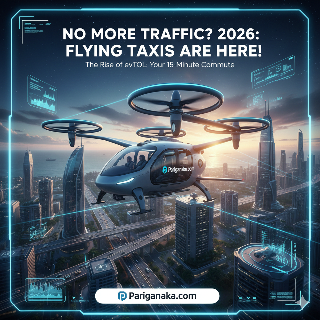 පාරේ ට්‍රැෆික් ඉවරයි? 2026 දී “Flying Taxis” සැබෑවක් වෙයිද? | The Rise of eVTOL