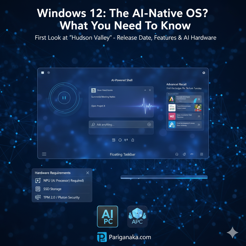 Windows 12 ළඟදීම? මීළඟ පරම්පරාවේ “AI-Native” මෙහෙයුම් පද්ධතිය ගැන ඔබ දැනගත යුතු දේ