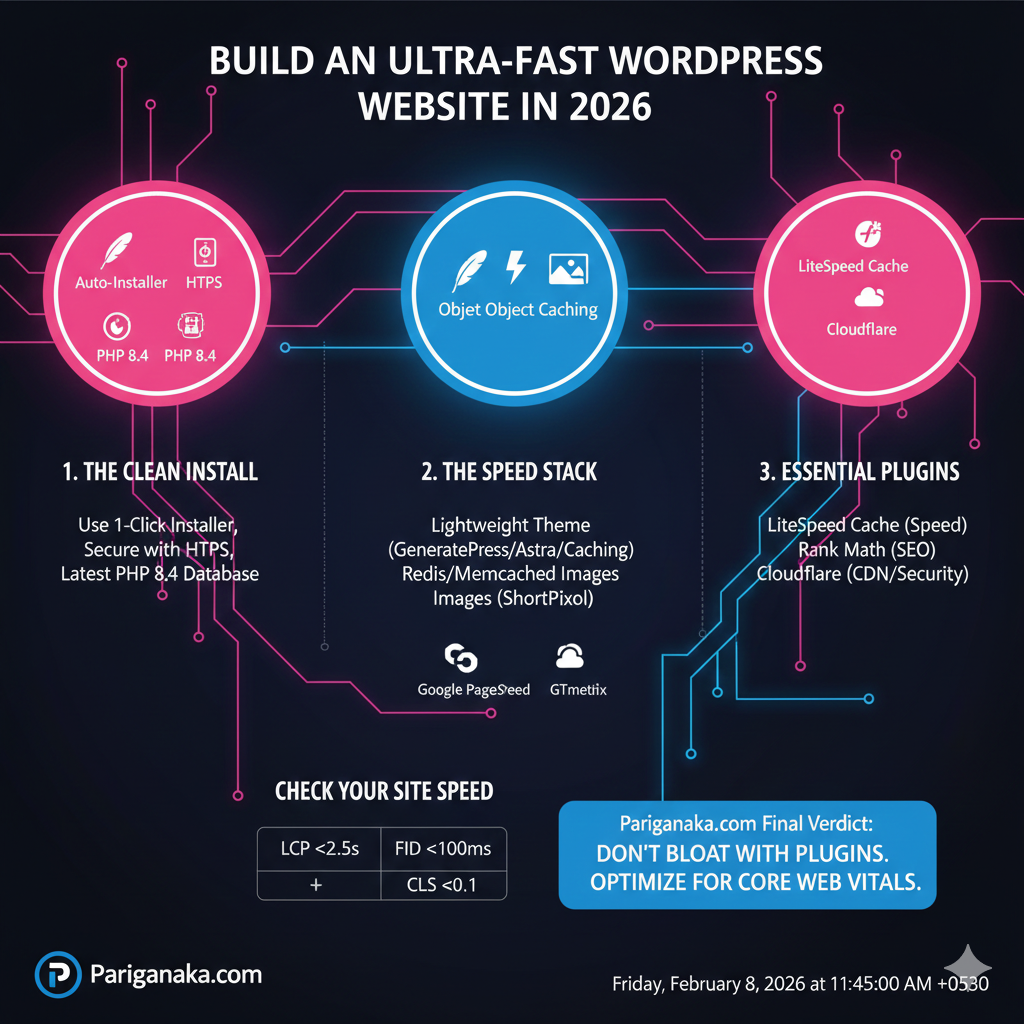 සුපිරි වේගවත් WordPress අඩවියක් නිර්මාණය කරමු