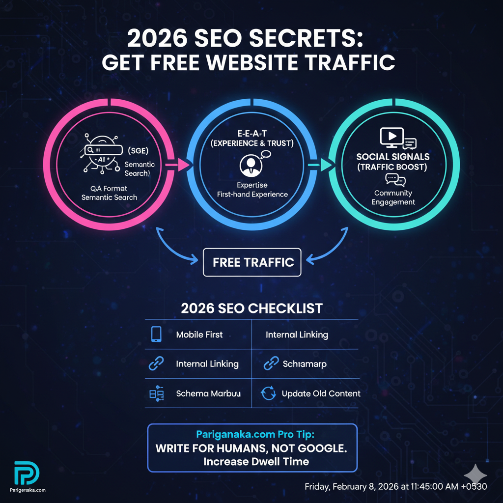 SEO රහස්: ඔබේ වෙබ් අඩවියට නොමිලේ පිරිසක් ගෙන්වා ගනිමු