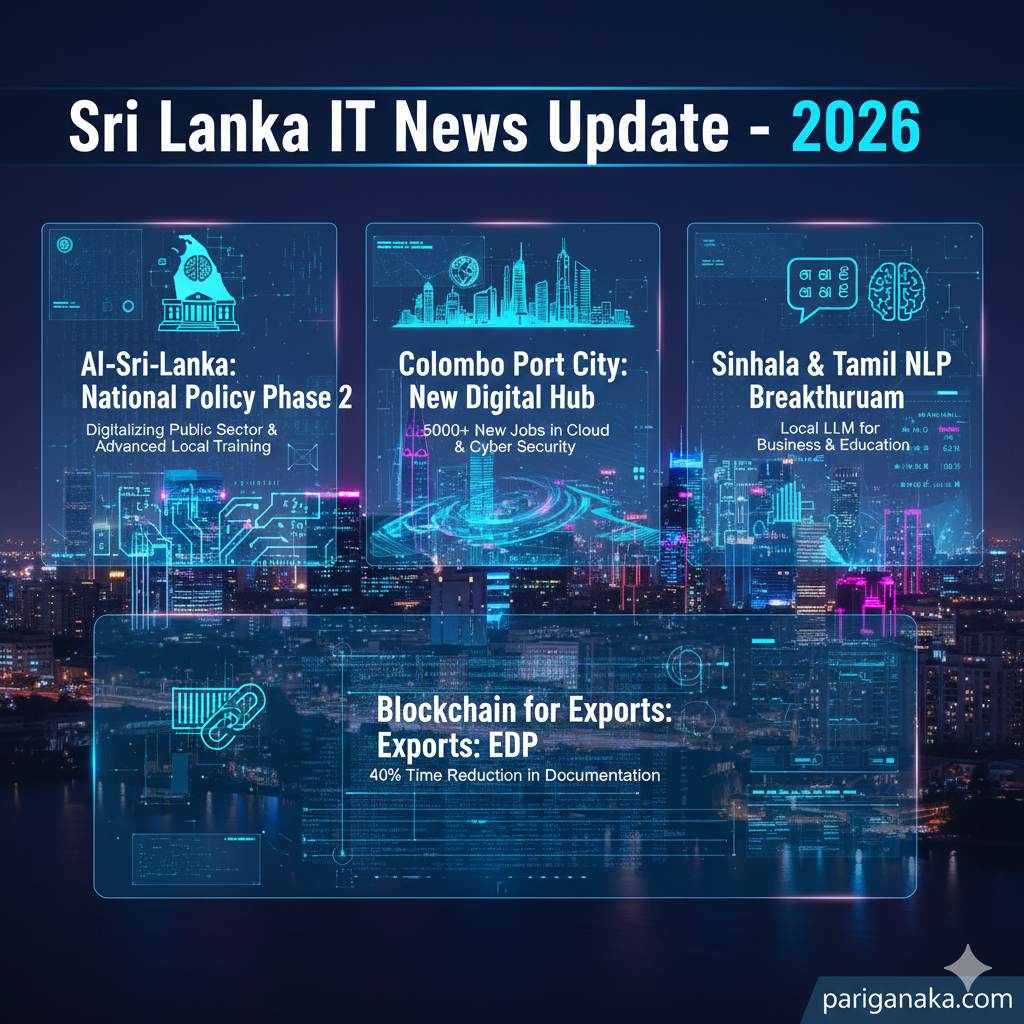 ශ්‍රී ලංකාවේ තොරතුරු තාක්ෂණ ක්ෂේත්‍රයේ අද දින විශේෂ පුවත්