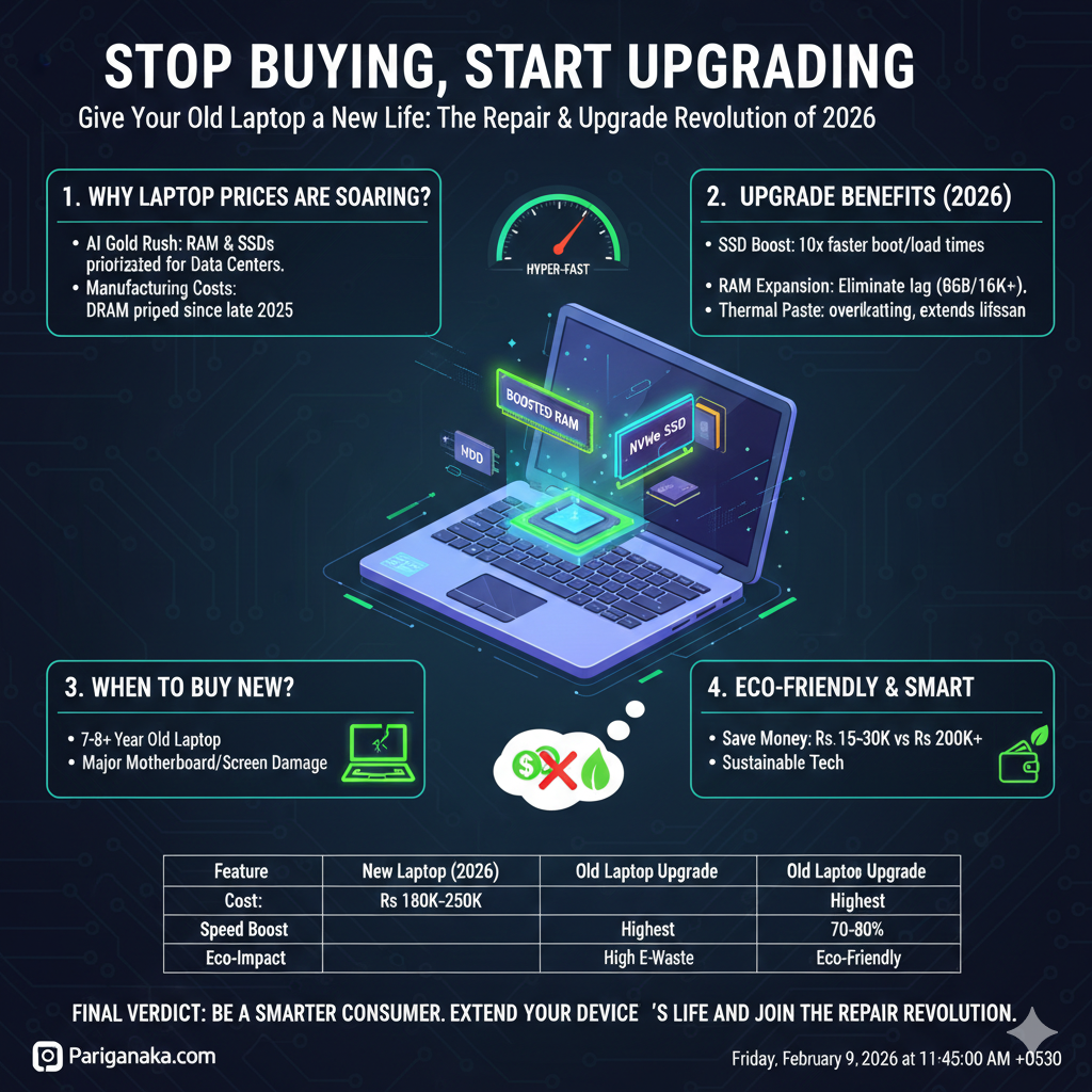 ලැප්ටොප් මිල අහසට: අලුත් එකක් ගන්නවාද? පරණ එක Upgrade කරනවාද?