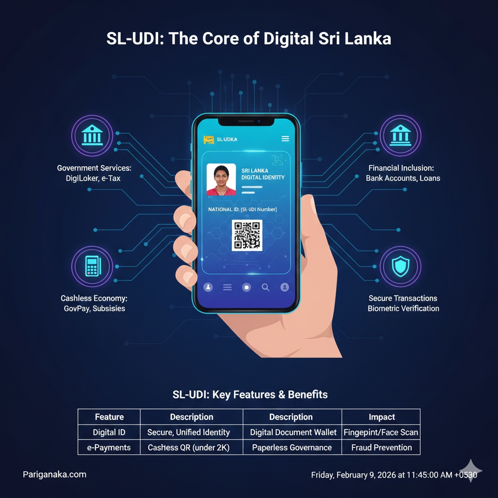 SL-UDI විප්ලවය: 2026 දී ඔබේ ‘ඩිජිටල් හැඳුනුම්පත’ ක්‍රියා කරන්නේ කොහොමද?