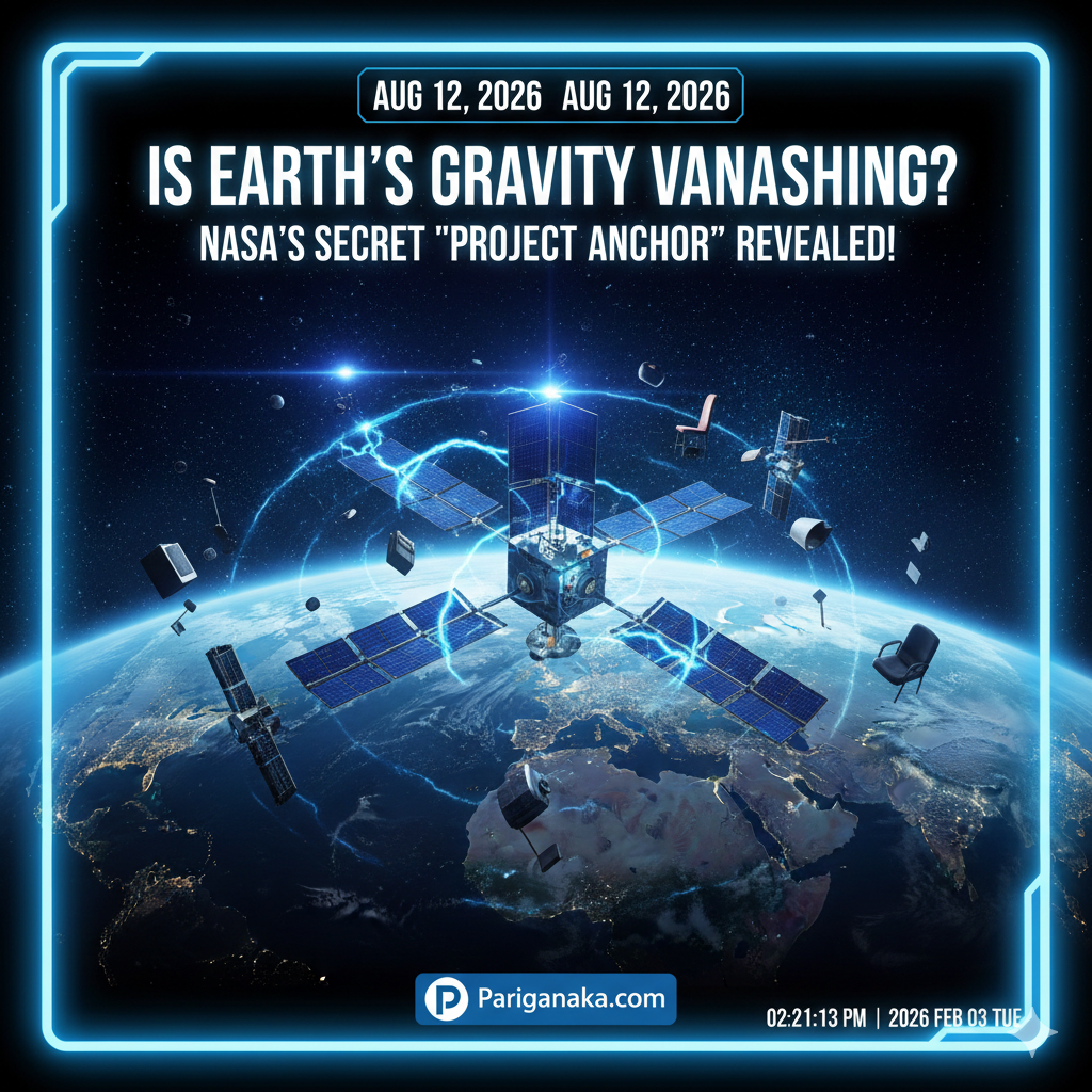 2026 අගෝස්තු 12 පෘථිවියේ ගුරුත්වාකර්ෂණය නැති වෙයිද? NASA රහස් මෙහෙයුම: Project Anchor