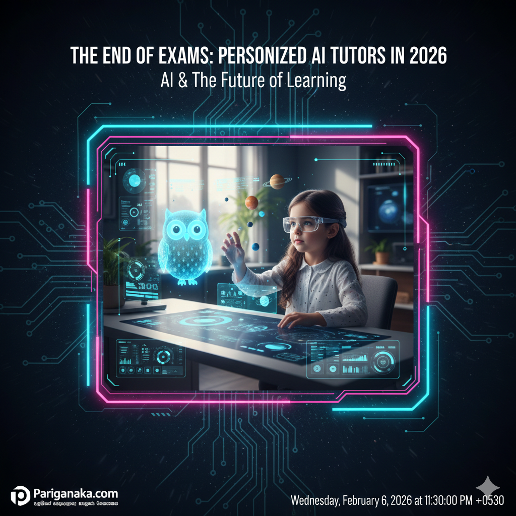 Personalized AI Tutors: සාම්ප්‍රදායික විභාග ක්‍රමයේ අවසානය සහ අධ්‍යාපනයේ නව යුගය