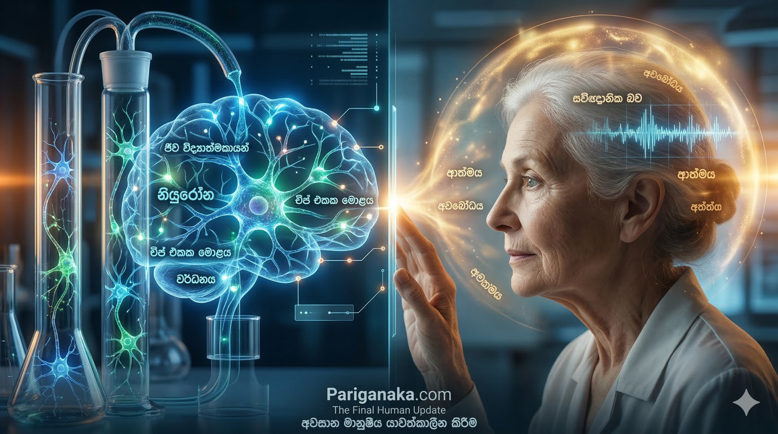 චිප් එකක වැඩෙන මොළය: සිලිකන් යුගයෙන් ජීව විද්‍යාත්මක AI යුගයට