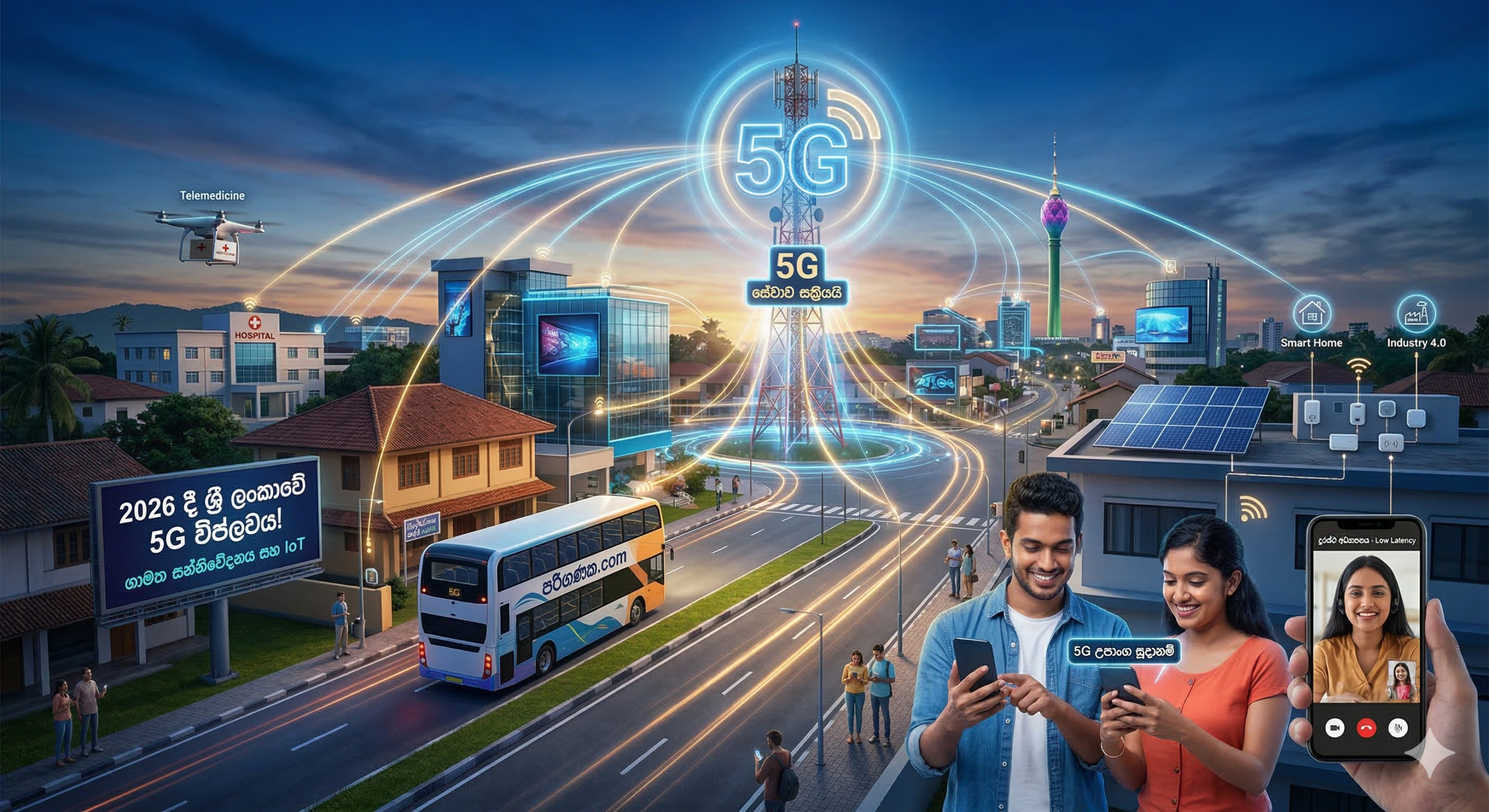 5G විප්ලවය දැන් ඇත්තක්: 2026 දී ශ්‍රී ලංකාවේ අන්තර්ජාලය වෙනස් වන හැටි