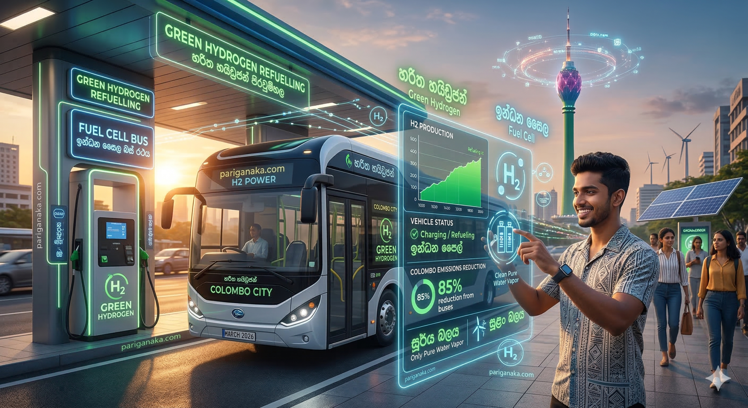 2026 ප්‍රවාහන විප්ලවය: ඛනිජ තෙල් වෙනුවට “හරිත හයිඩ්‍රජන්” ශ්‍රී ලංකාවට එයිද?