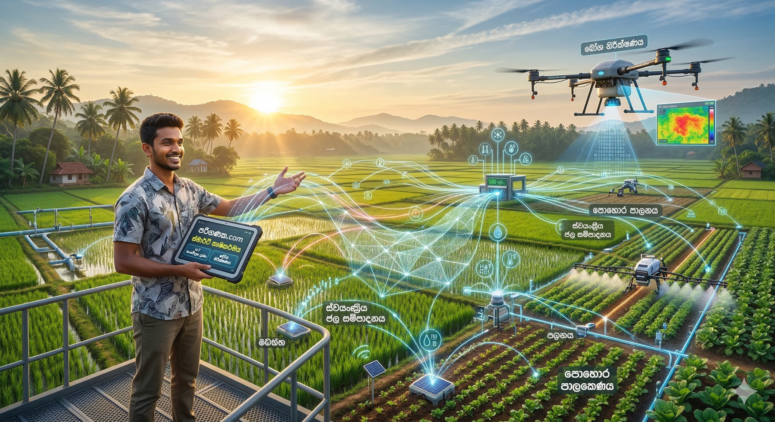 2026 ගොවිබිමේ තාක්ෂණික විප්ලවය: ස්මාර්ට් කෘෂිකර්මය (Smart Farming) යනු කුමක්ද?