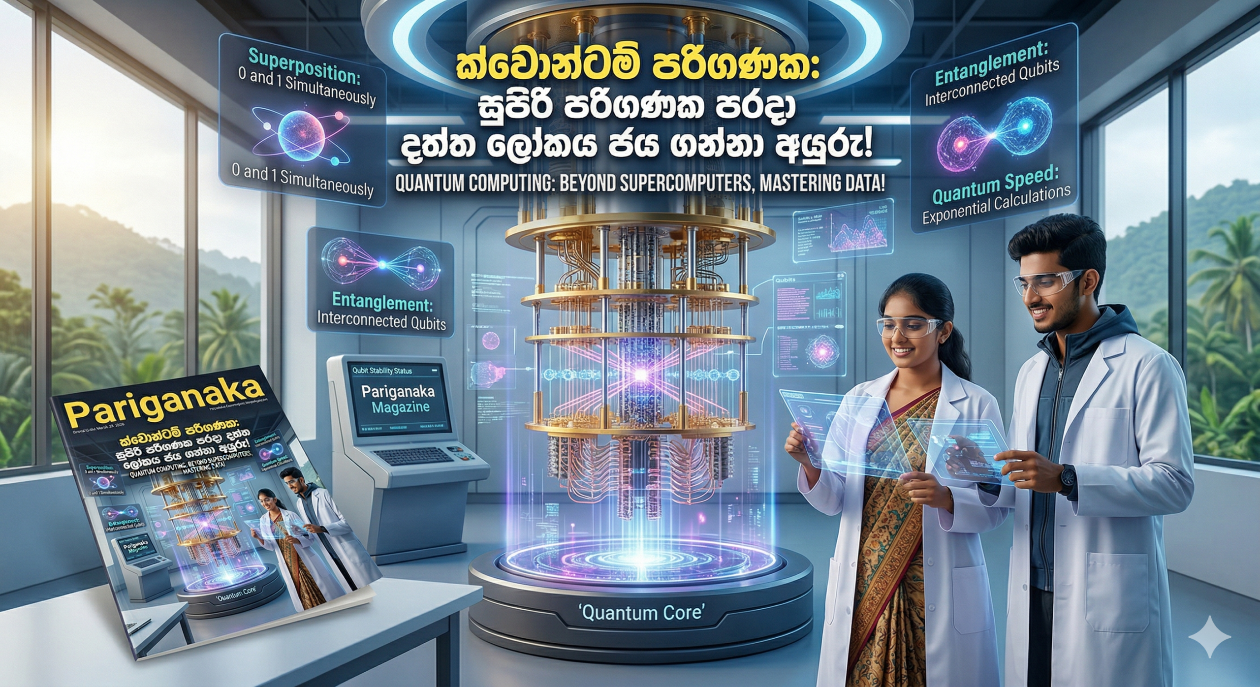 ක්වොන්ටම් පරිගණක(Quantum Computing): සුපිරි පරිගණක පරදා දත්ත ලෝකය ජය ගන්නා අයුරු!