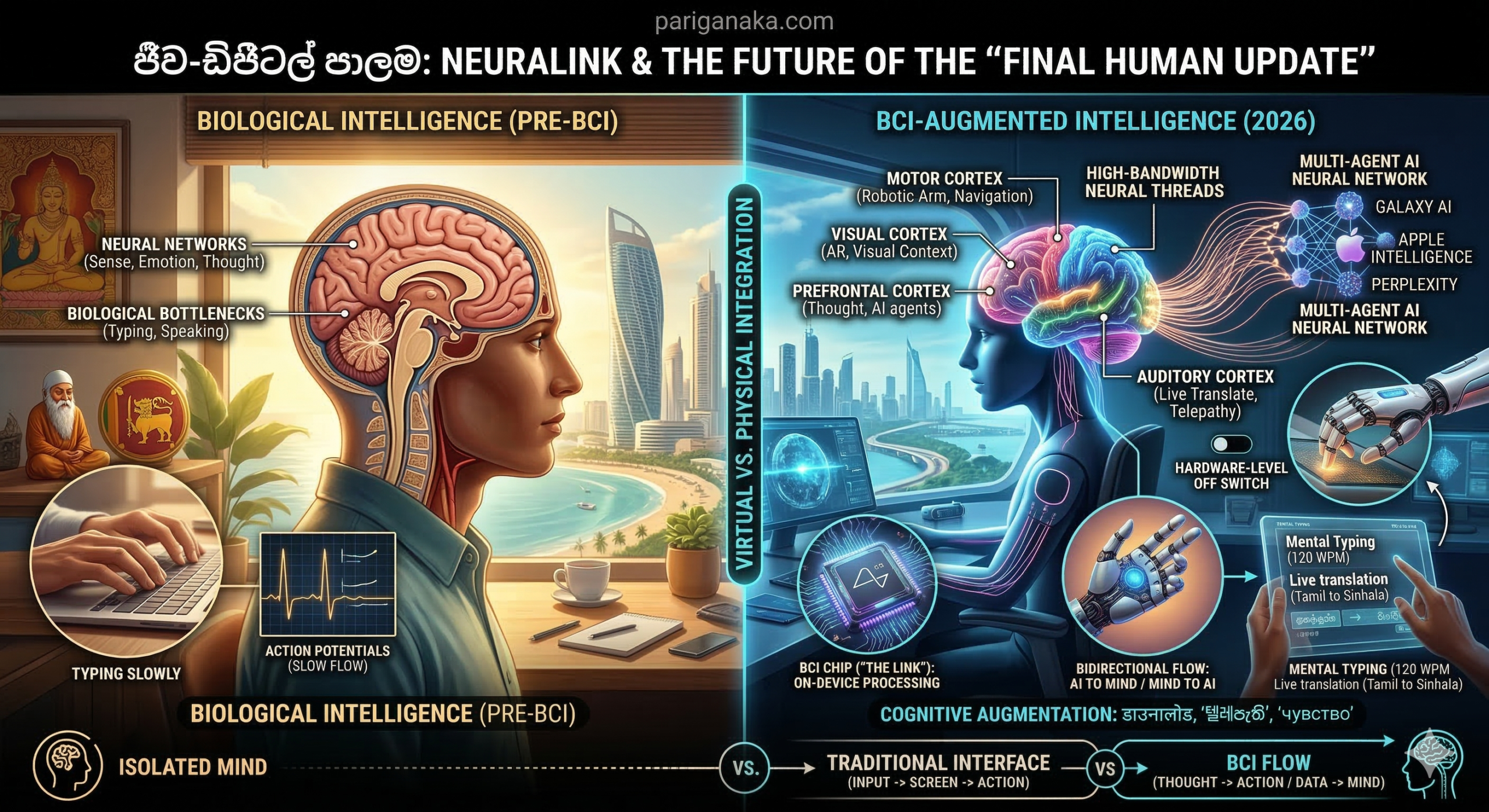 ජීව-ඩිජිටල් පාලම: Neuralink සහ “Final Human Update” හි අනාගතය