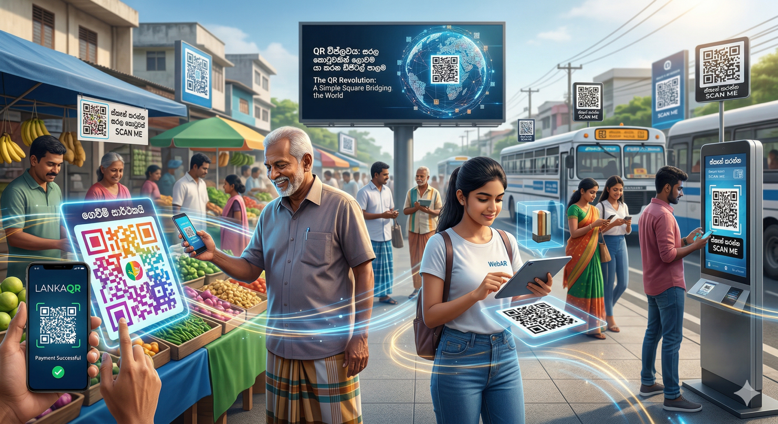 QR විප්ලවය: සරල කොටුවකින් ලොවම යා කරන ඩිජිටල් පාලම