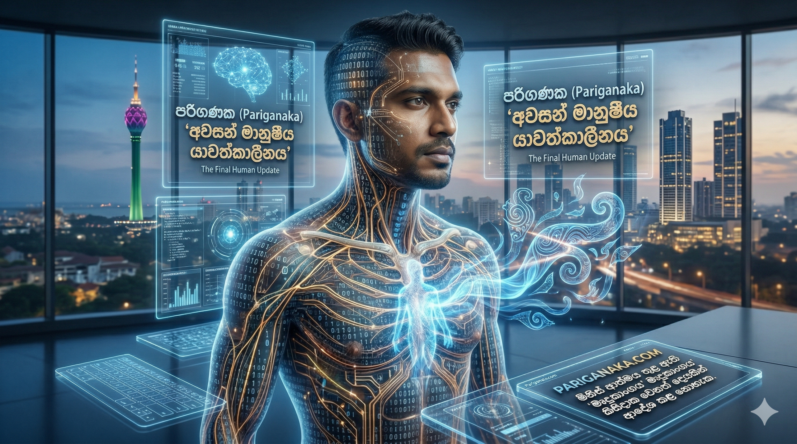 යන්ත්‍රය තුළ සැඟවුණු මිනිසා: පරිගණක (Pariganaka) “අවසන් මානුෂීය යාවත්කාලීනය” (The Final Human Update) අනතුරු ඇඟවීමක්ද?