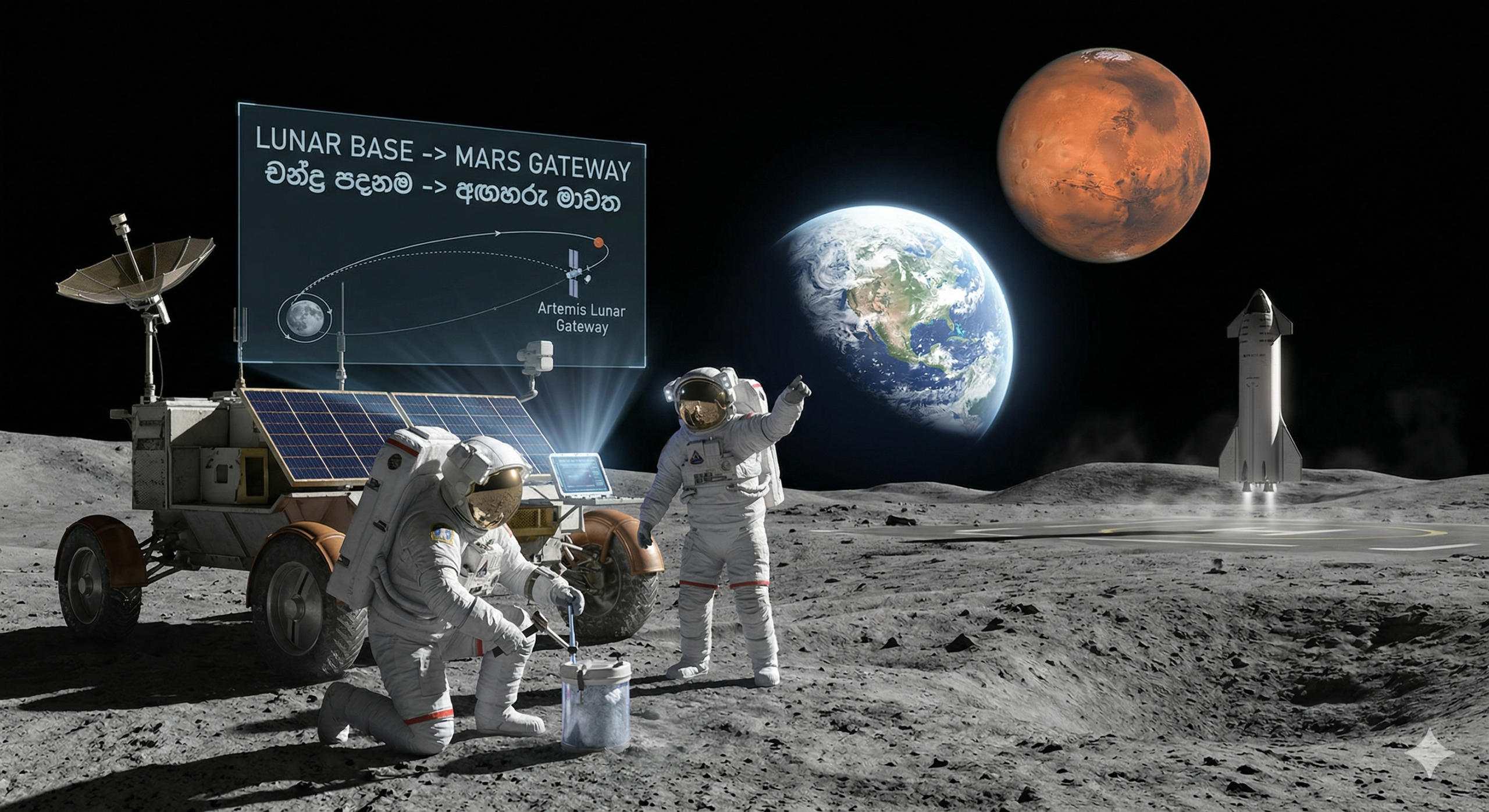 මිනිස් කථාන්දරය සඳ මතට දිගු වන්නට නියමිතද?