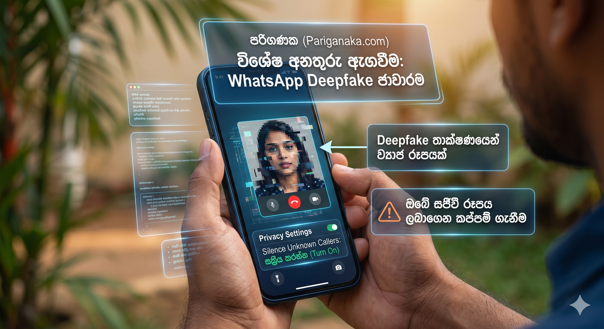 AI සහ වට්ස්ඇප් ඇමතුම් ජාවාරම