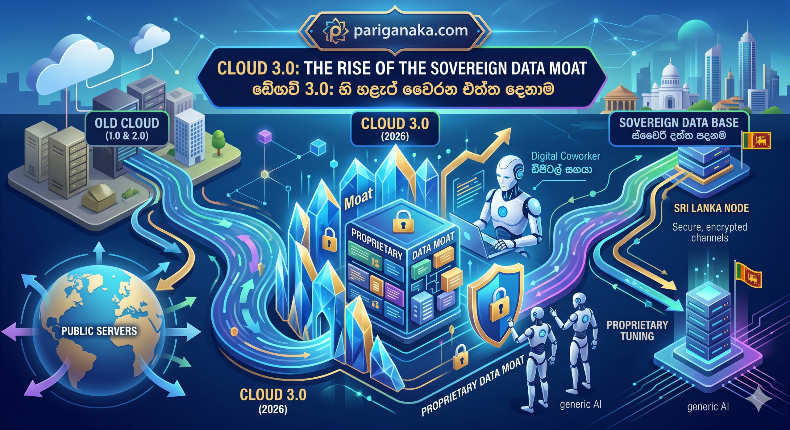 Cloud 3.0 විප්ලවය “ස්වෛරී දත්ත ප්‍රාකාරය” (Sovereign Data Moat)