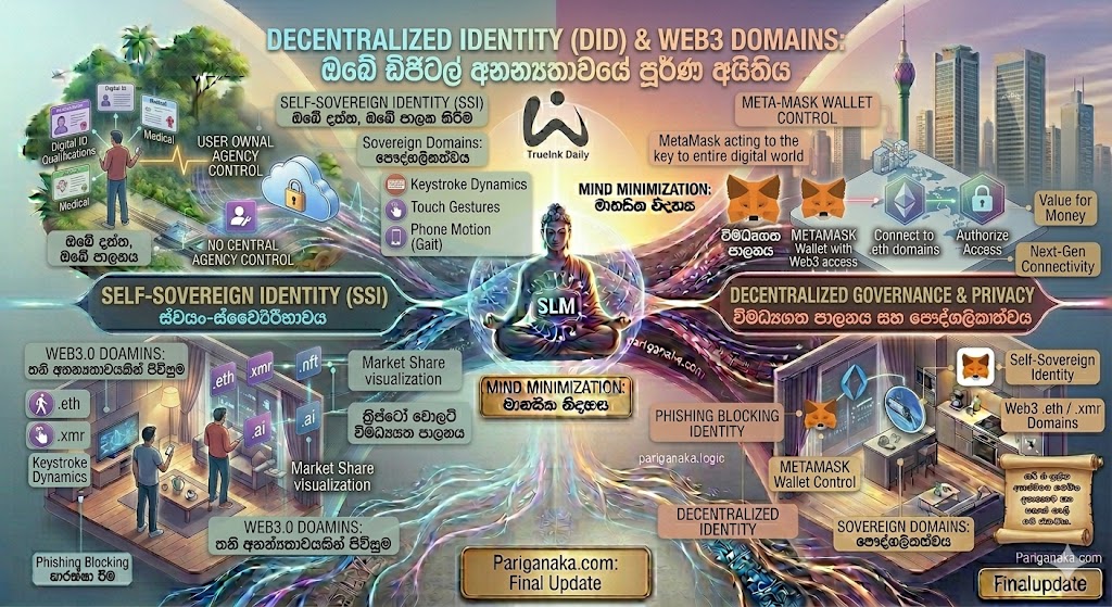 Decentralized Identity (Web3 Domains): ඔබේ ඩිජිටල් අනන්‍යතාවයේ පූර්ණ අයිතිය ඔබට ලැබෙන යුගය