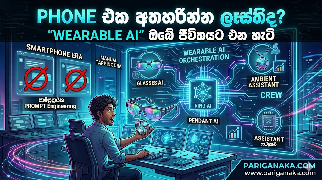 Phone එක අතහරින්න ලෑස්තිද? 2026 දී ස්මාර්ට්ෆෝන් යුගය අවසන් කරන්න එන “Wearable AI” මෙවලම්!