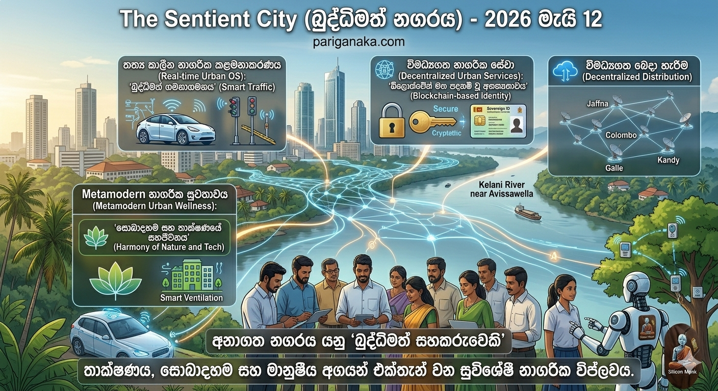 “The Sentient City” – ඔබව හඳුනන බුද්ධිමත් නගරයක උපත.