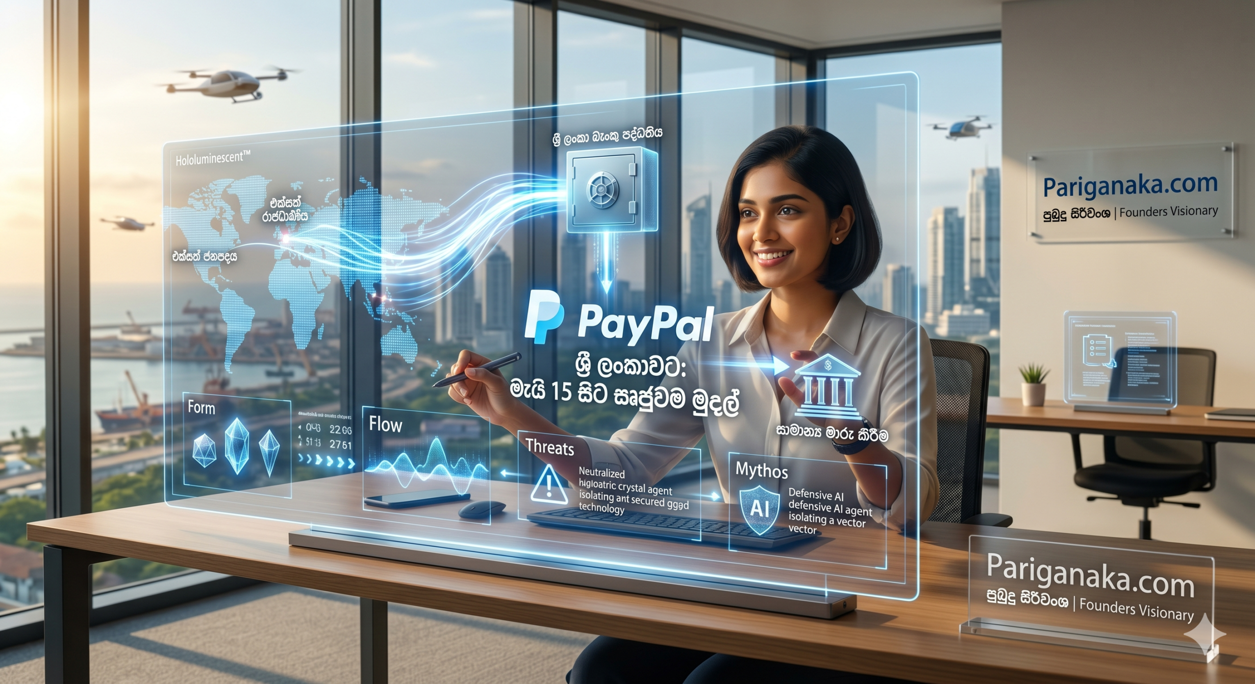 පේපෑල් (PayPal) හරහා සෘජුවම මුදල් මෙරටට