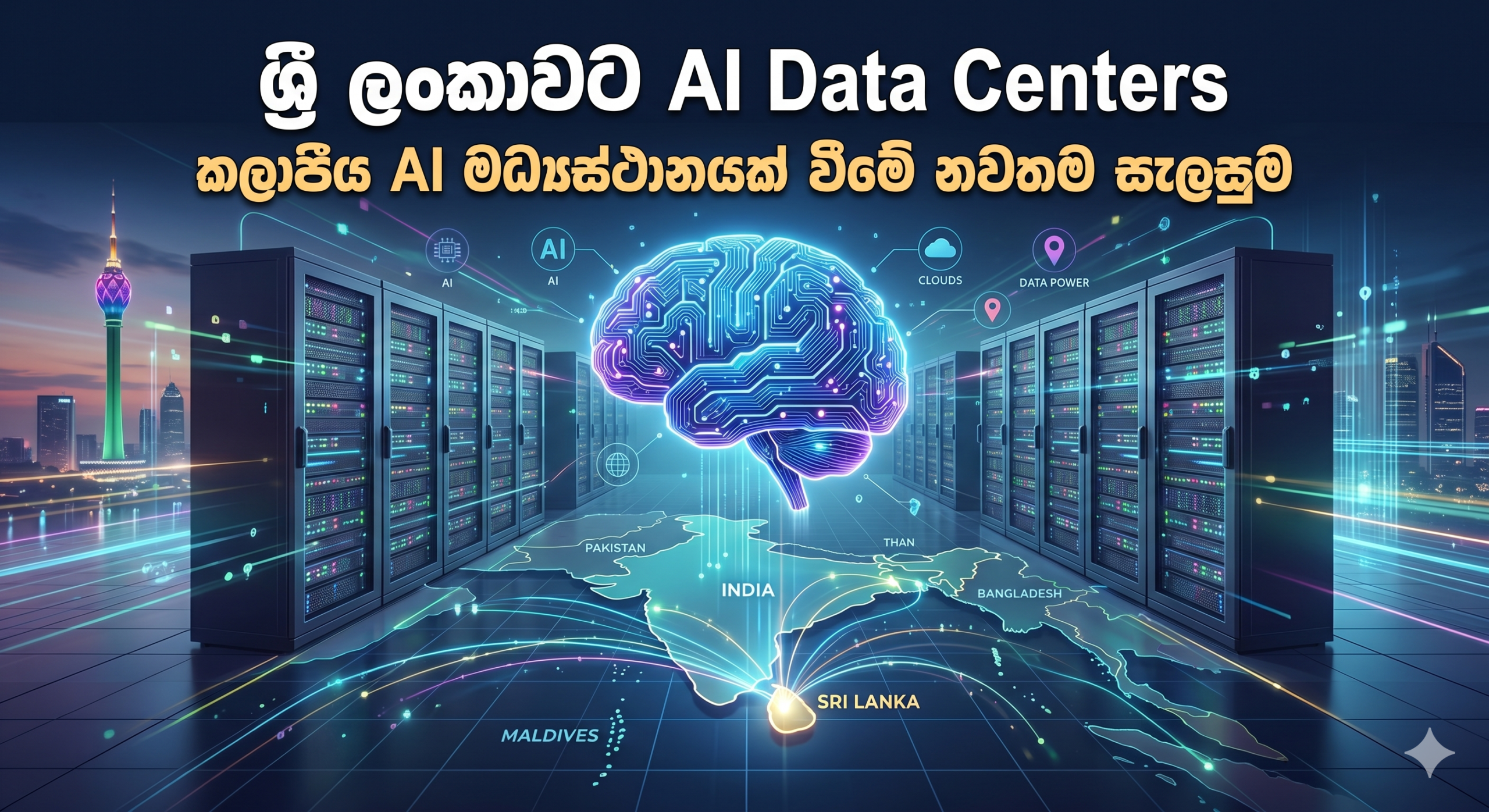 ශ්‍රී ලංකාවට AI Data Centers: කලාපීය AI මධ්‍යස්ථානයක් වීමේ නවතම සැලසුම